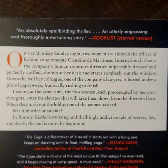 Adult Fiction book - The Cage - Picture 2 of 5